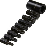 BlueSpot 9pc Impact Torx Bit Socket Set T30-T70 S2 Steel 1/2" Drive Set