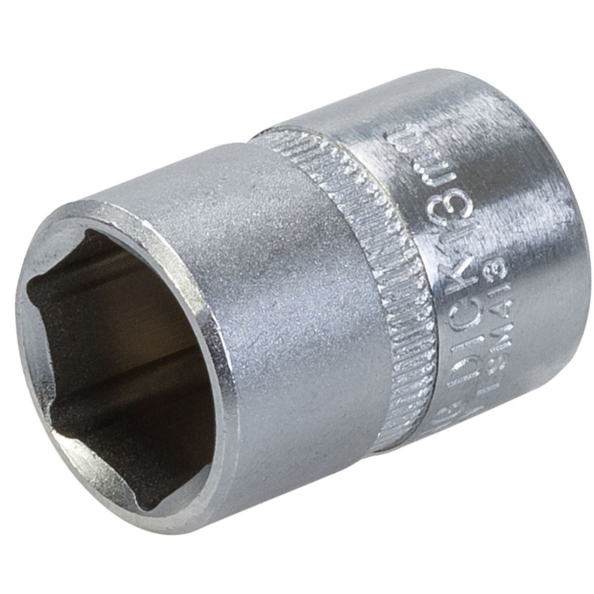 King Dick 14mm 6 PT Single Metric Polished Standard 1/4" Drive Socket