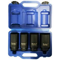 BlueSpot 4pc Metric Deep Impact Socket Set 30, 32, 34 & 36mm 1/2" Drive 12 Point