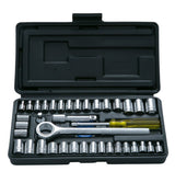 Bluespot 40 Pc 1/4" & 3/8" Drive Socket Set Metric Imperial Ratchet Extension