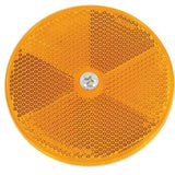 Neilsen 2pc Amber Round Reflector Light Rear Trailer Reflectors Caravan Bike