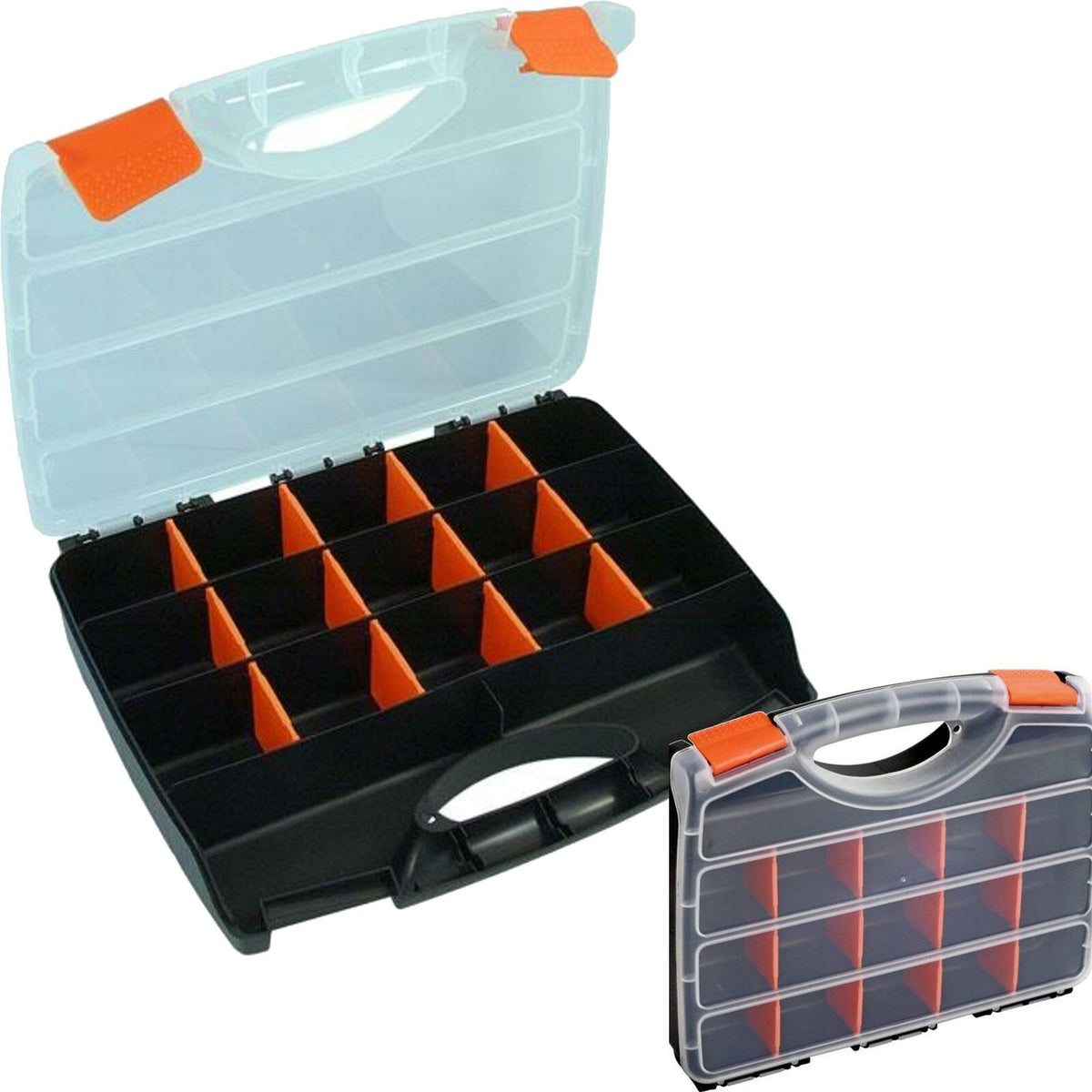 Neilsen 15 Compartment Box Storage Tool Organiser Case Screw Nail Nut Bolt Craft