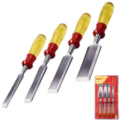 Amtech 4pc Wood Bevel Edge Carpentry Joiner Carpenter Woodwork Chisel Set