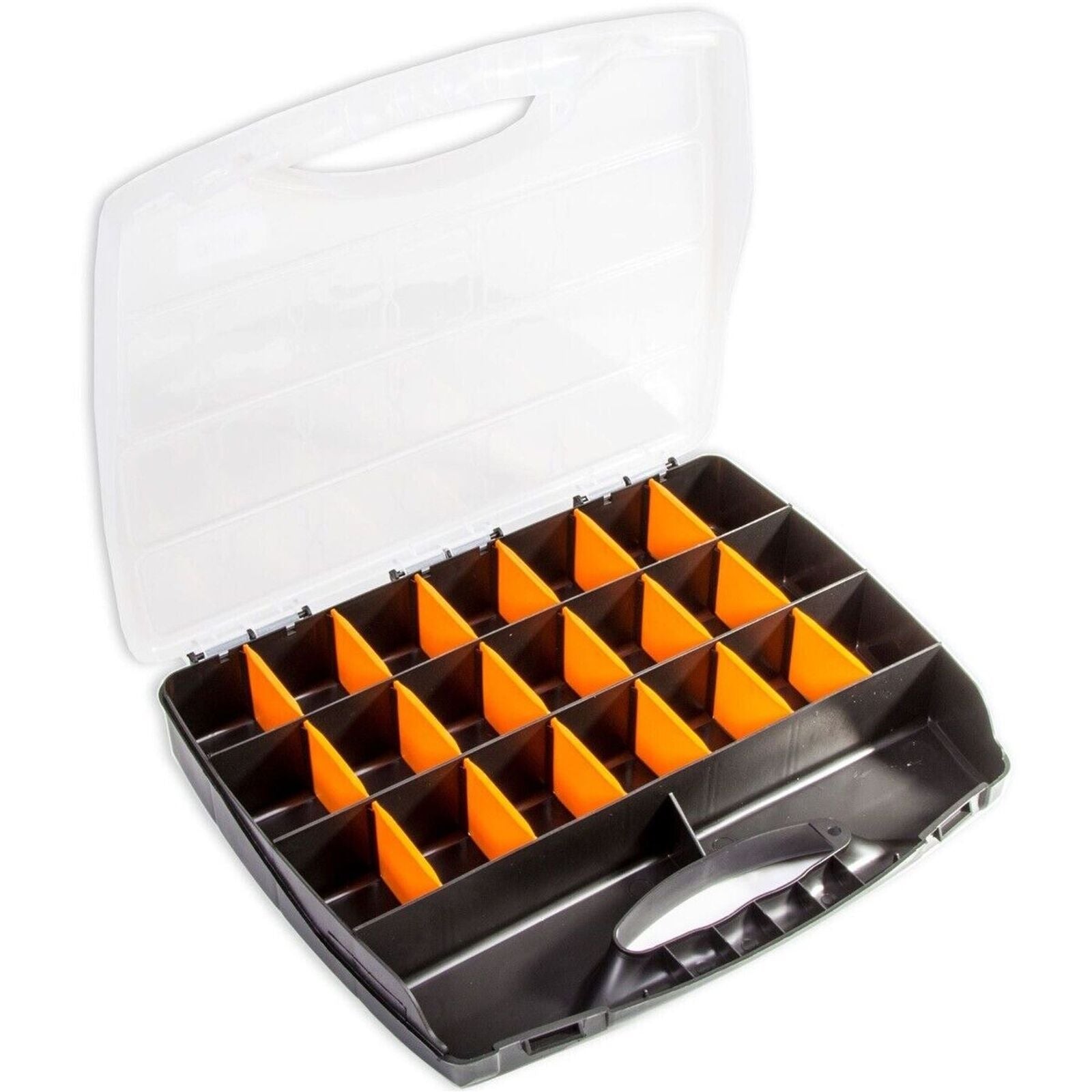 Toolzone Large 26 Compartment Box Storage Tool Organiser Case Screw Nut Bolt