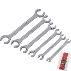 Neilsen Flare Nut Wrench Open-Ended Brake Pipe Spanner Set 6pc 1/4" - 1"