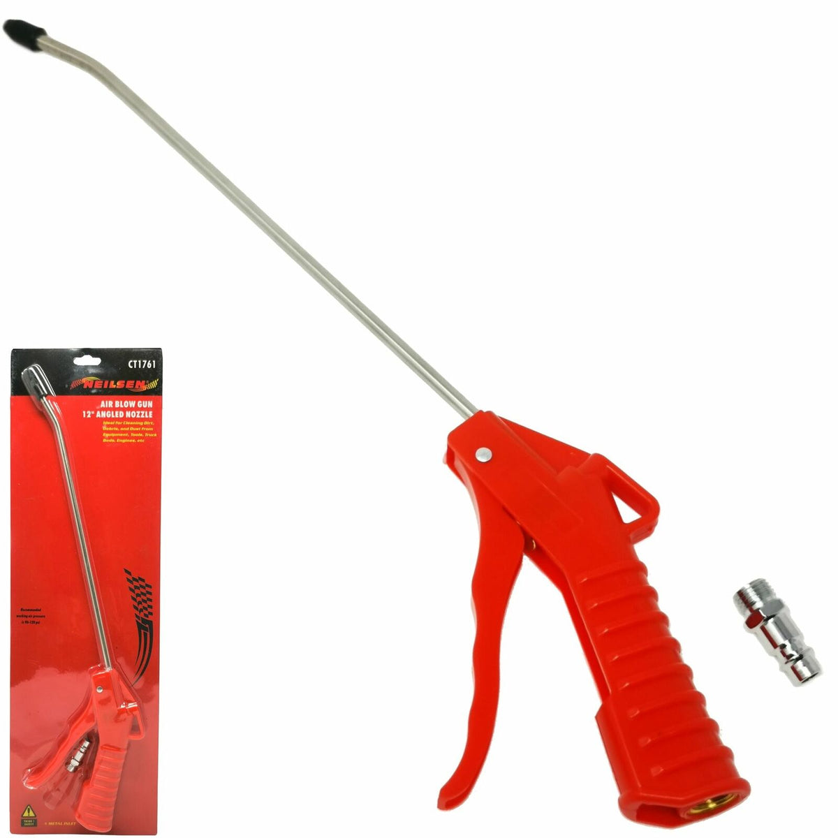 Neilsen Air Blow Gun Compressed Air Line Duster Long Nozzle Tool For Compressor