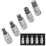 Bluespot 5pc Spline Bit Socket Set 1/2" Drive M10 M12 M14 M18 & M16 TamperProof