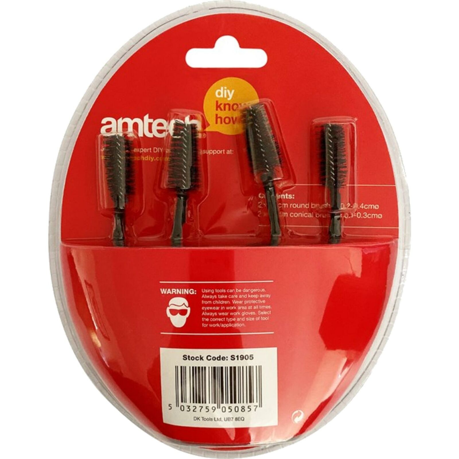 Amtech 4pc Flexible Drain Unblocker Cleaner Clog Remover Sink Shower Plug Snake