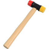 BlueSpot Double Face Rubber Hammer Mallet Hardwood Shaft Grip Handle DIY 35mm