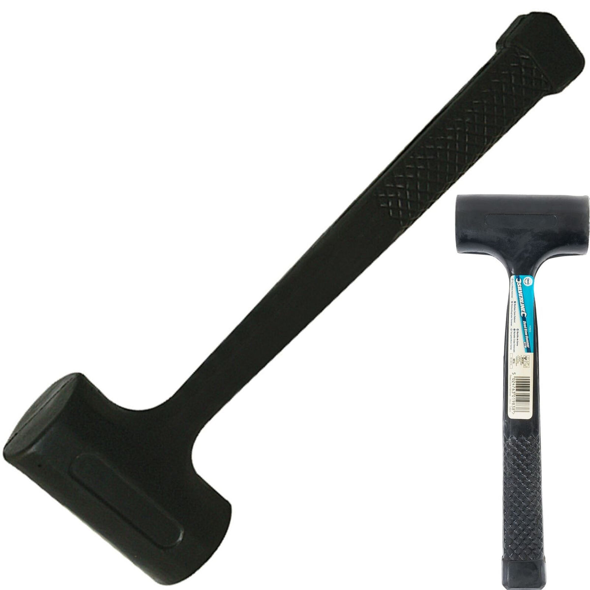 Silverine Dead Blow Hammer Rubber Head Mallet Garage Mechanics Camping 680g 24oz