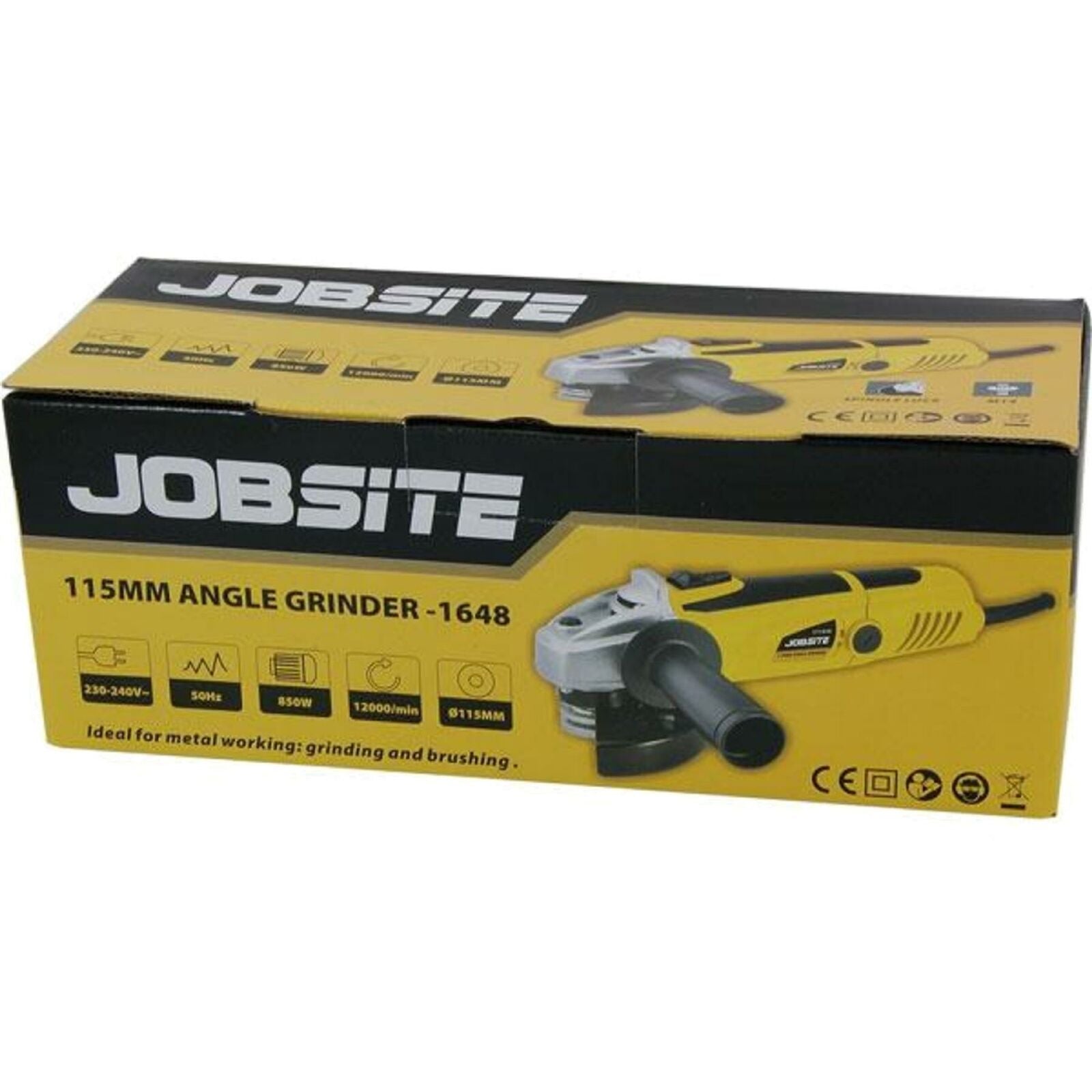 Jobsite 850w Electric Cutting Grinding Angle Grinder 4.5" 115mm 240v Cutter