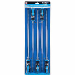 BlueSpot 5pc Extra Long Reach Screwdriver Set Phillips Flat Magnetic Tip 450mm