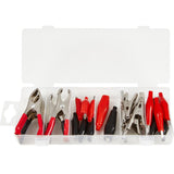 BlueSpot 28pc Assorted Electrical DIY Crocodile Alligator Spring Clip Set