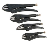 Neilsen 4pc Locking Mole Grip Vice Plier Set Long Nose Adjustable Tool Pliers