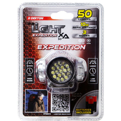 Dekton Expedition XA 50 COB LED Torch 50 Lumens 10M Headtorch With Batteries