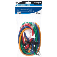 BlueSpot 4pc Elastic Stretch Bungee Cords Hooks Cables Tie Down Straps Rope