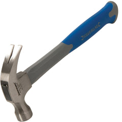 Silverline 16oz Claw Hammer Fibreglass Rubber Grip Handel Hardened Steel Head