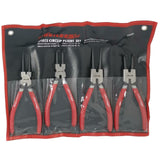 Neilsen 4pc Circlip Snap Ring Pliers Internal External Bent Straight Plier Set