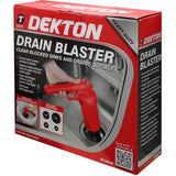 Dekton Drain Blaster Pump Sink Toilet Drain Blockage Remover 4pc Plunger