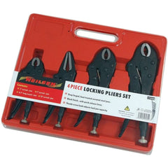 Neilsen 4pc Locking Mole Grip Vice Plier Set Long Nose Adjustable Tool Pliers