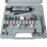 Bluespot 15pc Mini Air Die Grinder Tool Polishing Stone Set Kit 1/4" & 1/8"