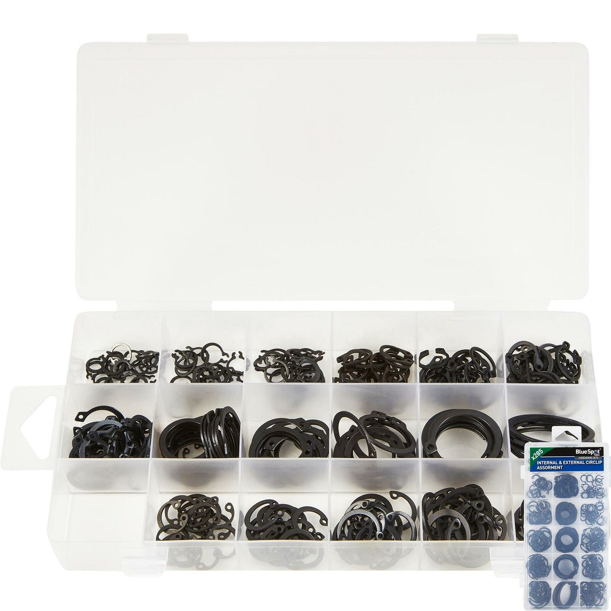 BlueSpot 285pc Assorted DIY Workshop Automotive Internal & External Circlip Set