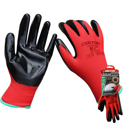 Dekton Nitrile Coated Work Working Gloves High Ultra Grip Glove 1pc 6pc Or 12pc