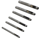 Am-Tech 6pc Hollow Punch Set 3-8mm Hole Plastic Rubber Vinyl H1700