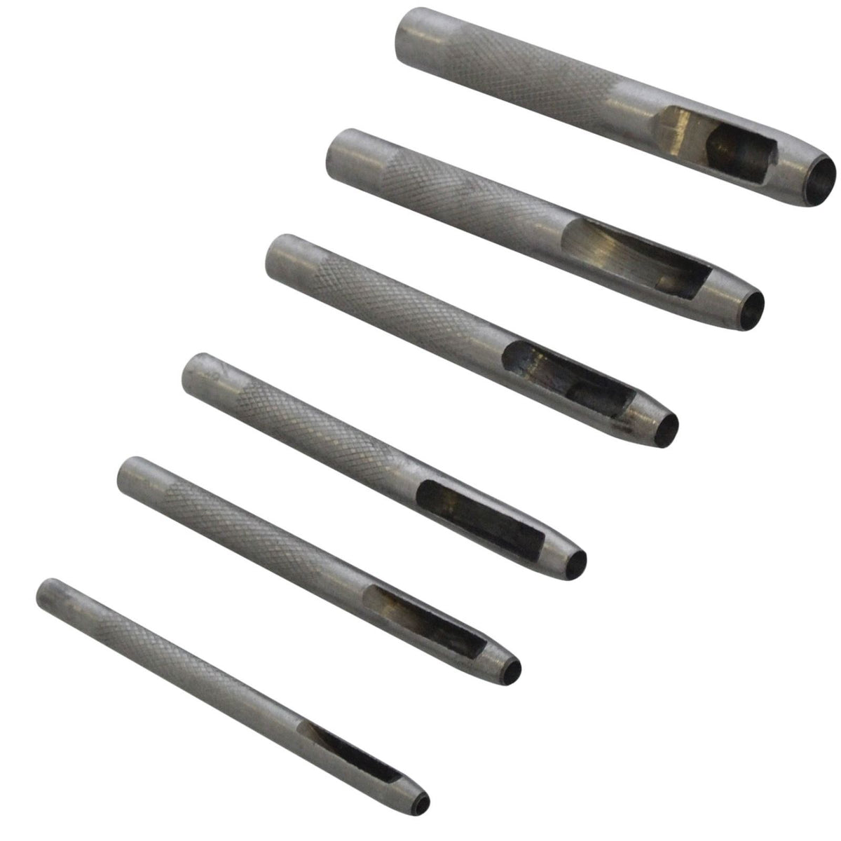 Am-Tech 6pc Hollow Punch Set 3-8mm Hole Plastic Rubber Vinyl H1700