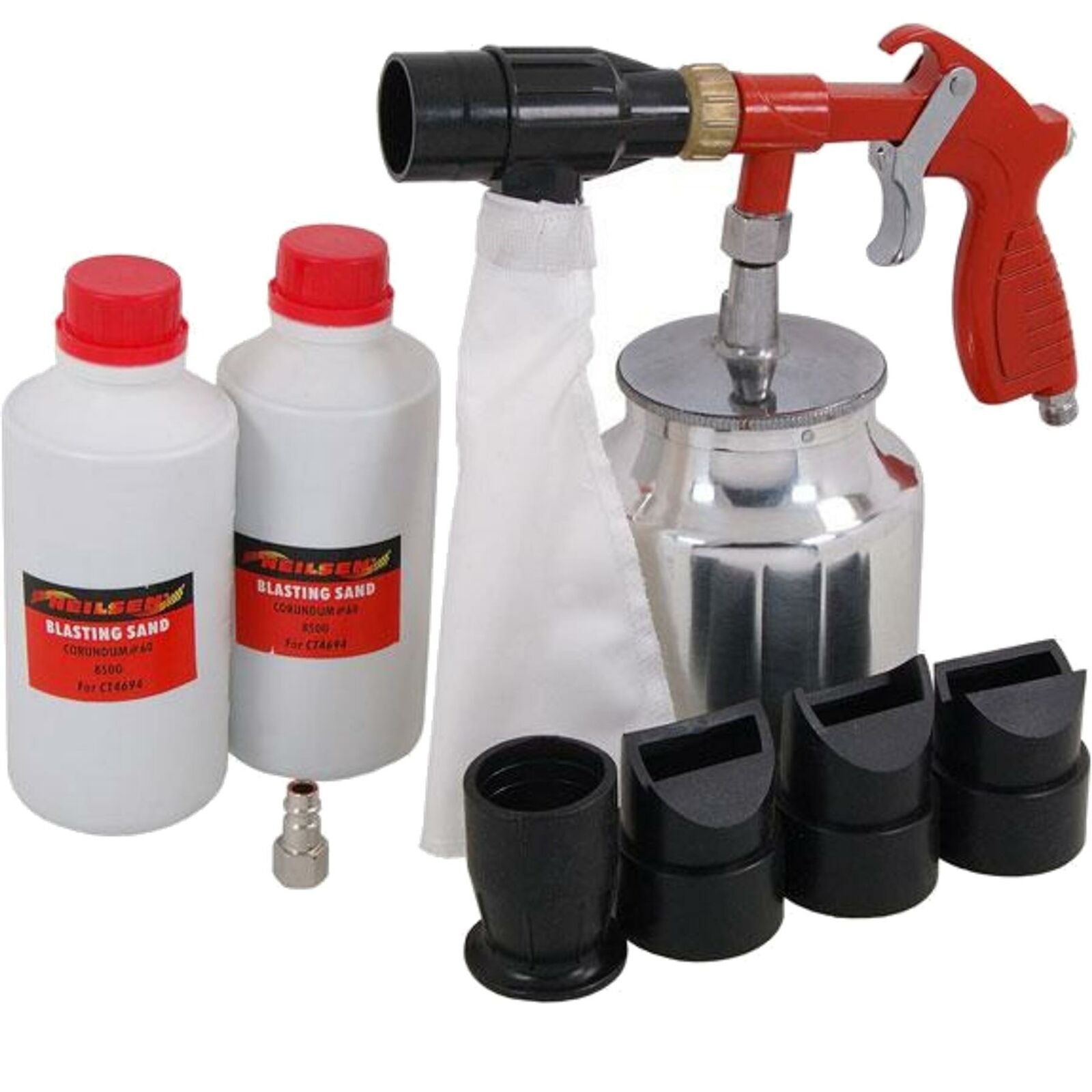 Neilsen Air Shot Sand Blaster Sandblaster Air Compressor Set Rust Coating 1/4"