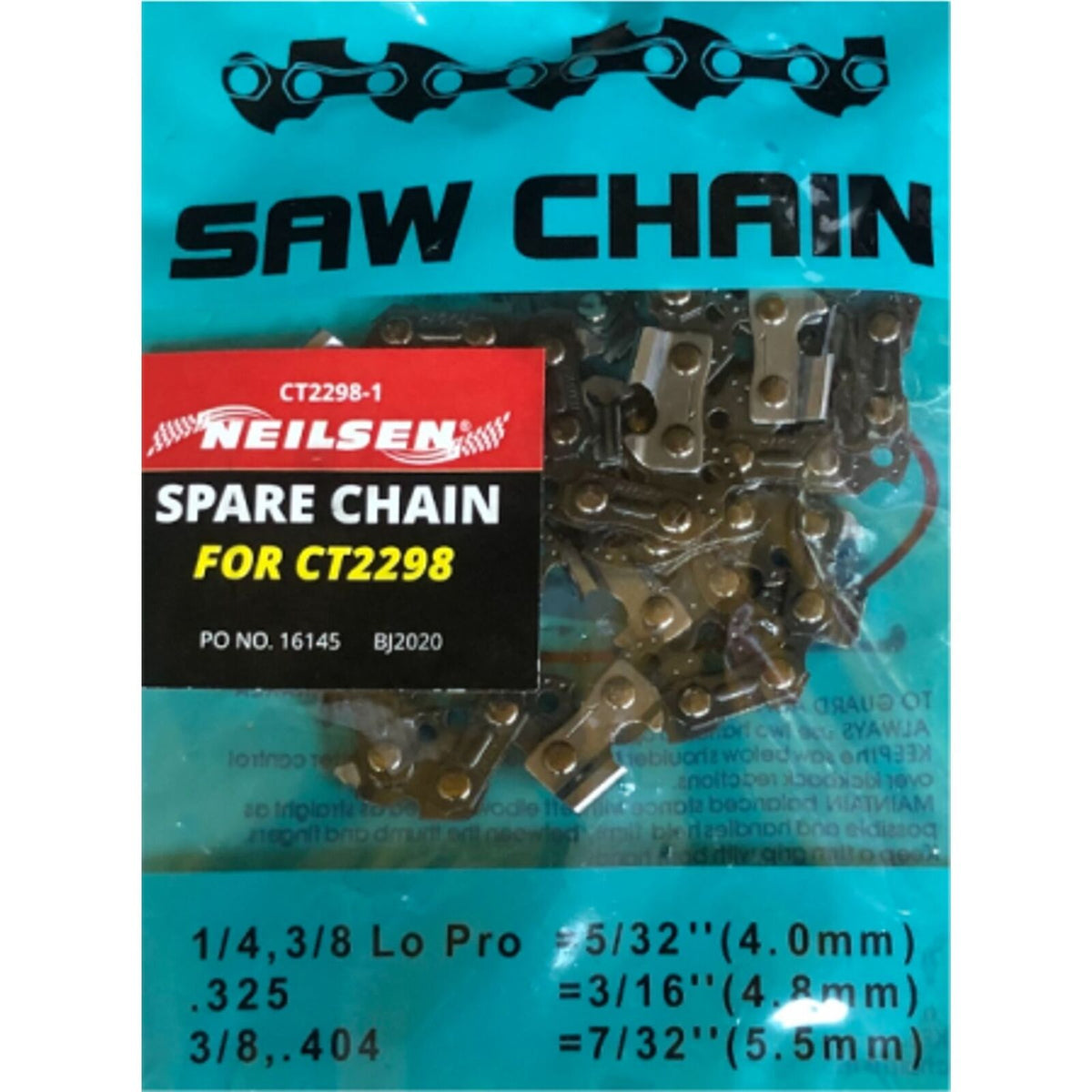 Neilsen Chainsaw Saw Chains 4500/5800/6200 45/52/62CC Spare Chain 12"