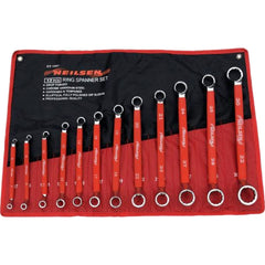 Neilsen 12pc Soft Grip Double Offset Ring Spanner Set Metric Wrench Spanners