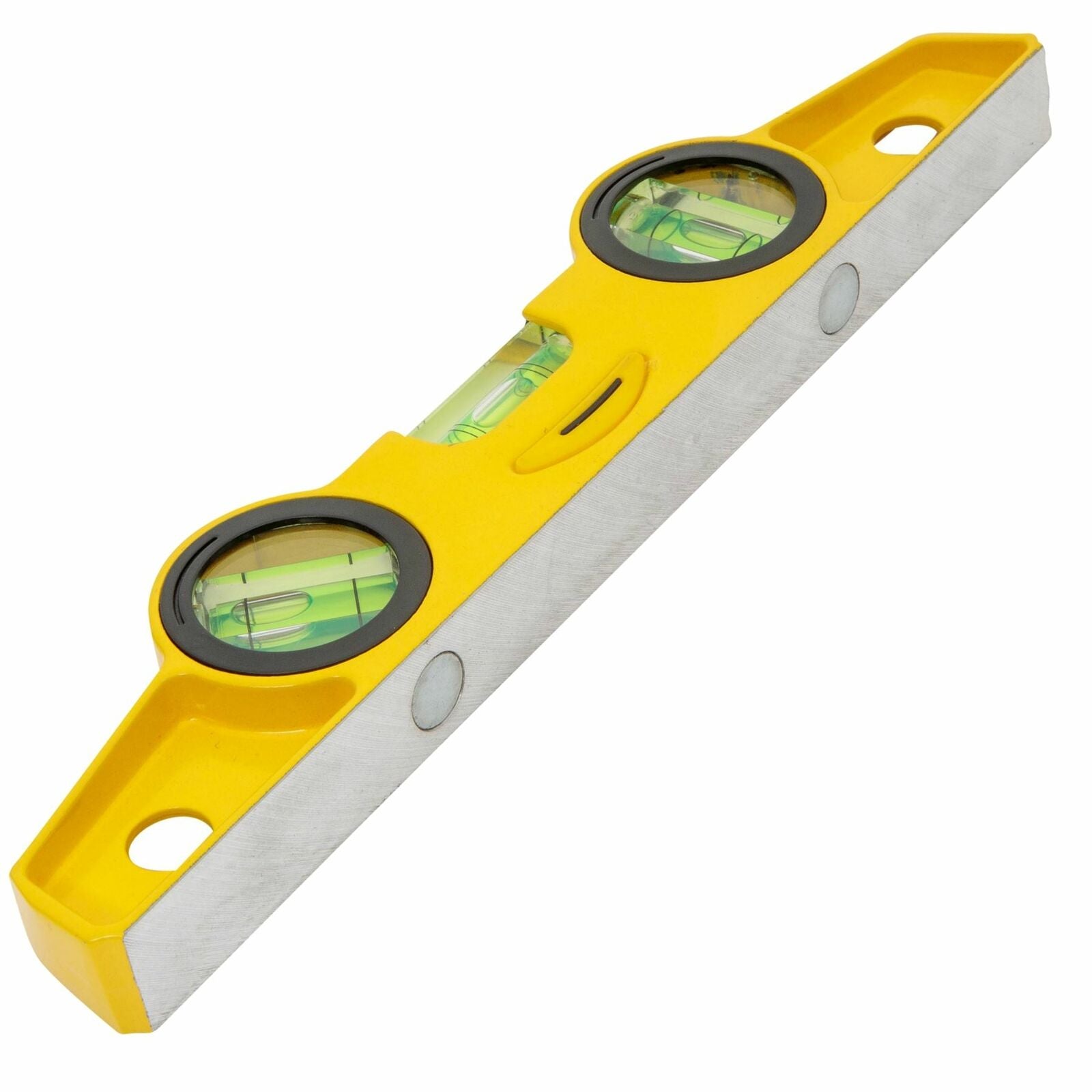 BlueSpot Magnetic Boat Metal Spirit Level Scaffolder Tool 3 Vial 250mm 10"