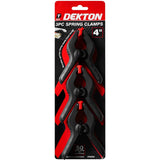 Dekton Spring Quick-Grip Wood Work Carpentry Plastic Clamp 4" 50mm Jaw 3pc