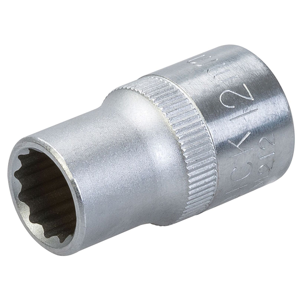 King Dick 12mm 12 PT Single Metric Polished Standard 1/2" Drive Socket