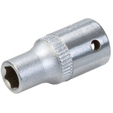 King Dick 5mm 6 PT Single Metric Polished Standard 1/4" Drive Socket
