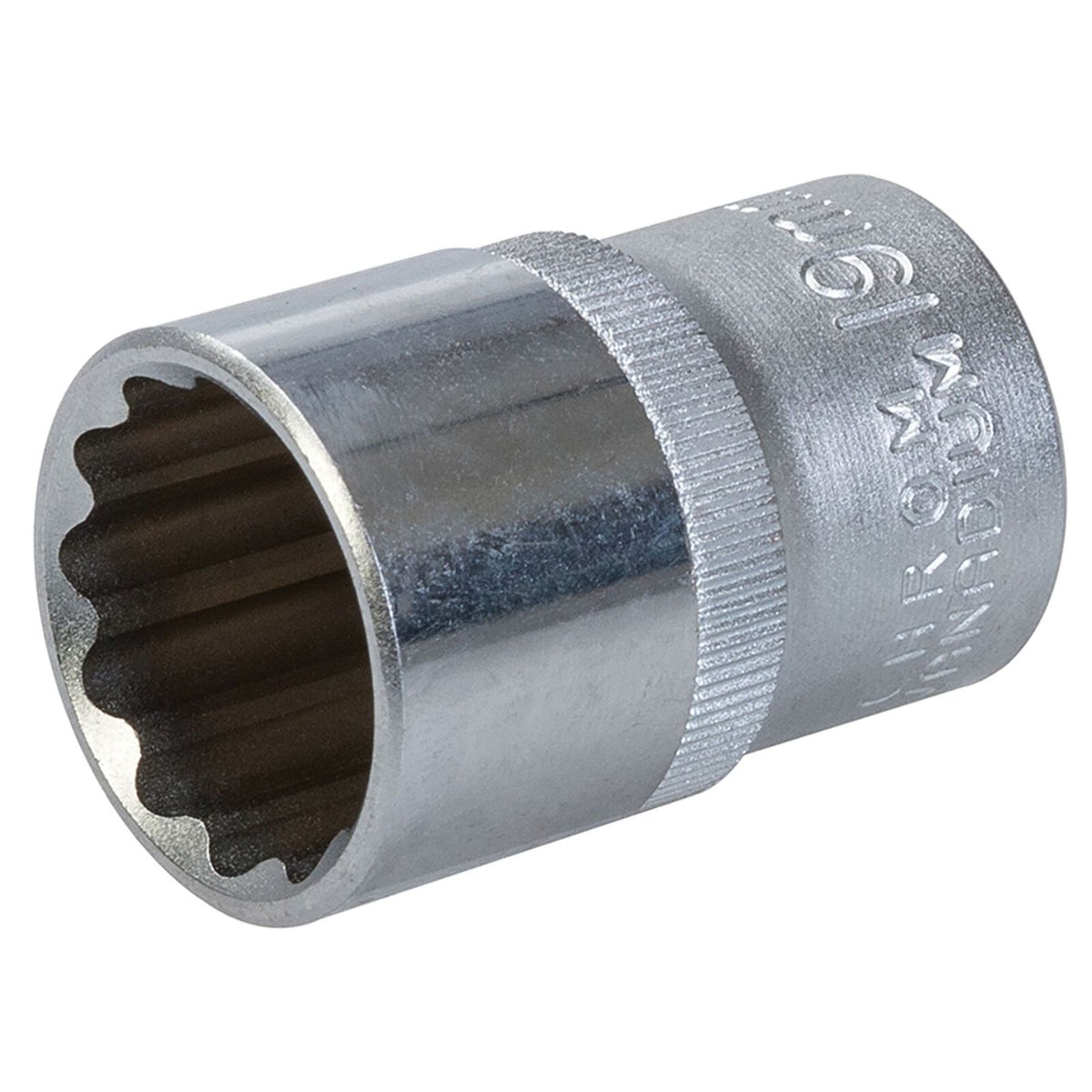 King Dick 19mm 12 PT Single Metric Polished Standard 1/2" Drive Socket