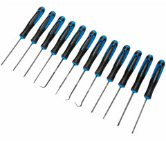 Bluespot 12pc Pick And Hook Set Plus Precision Screwdriver Torx Flat & Phillips