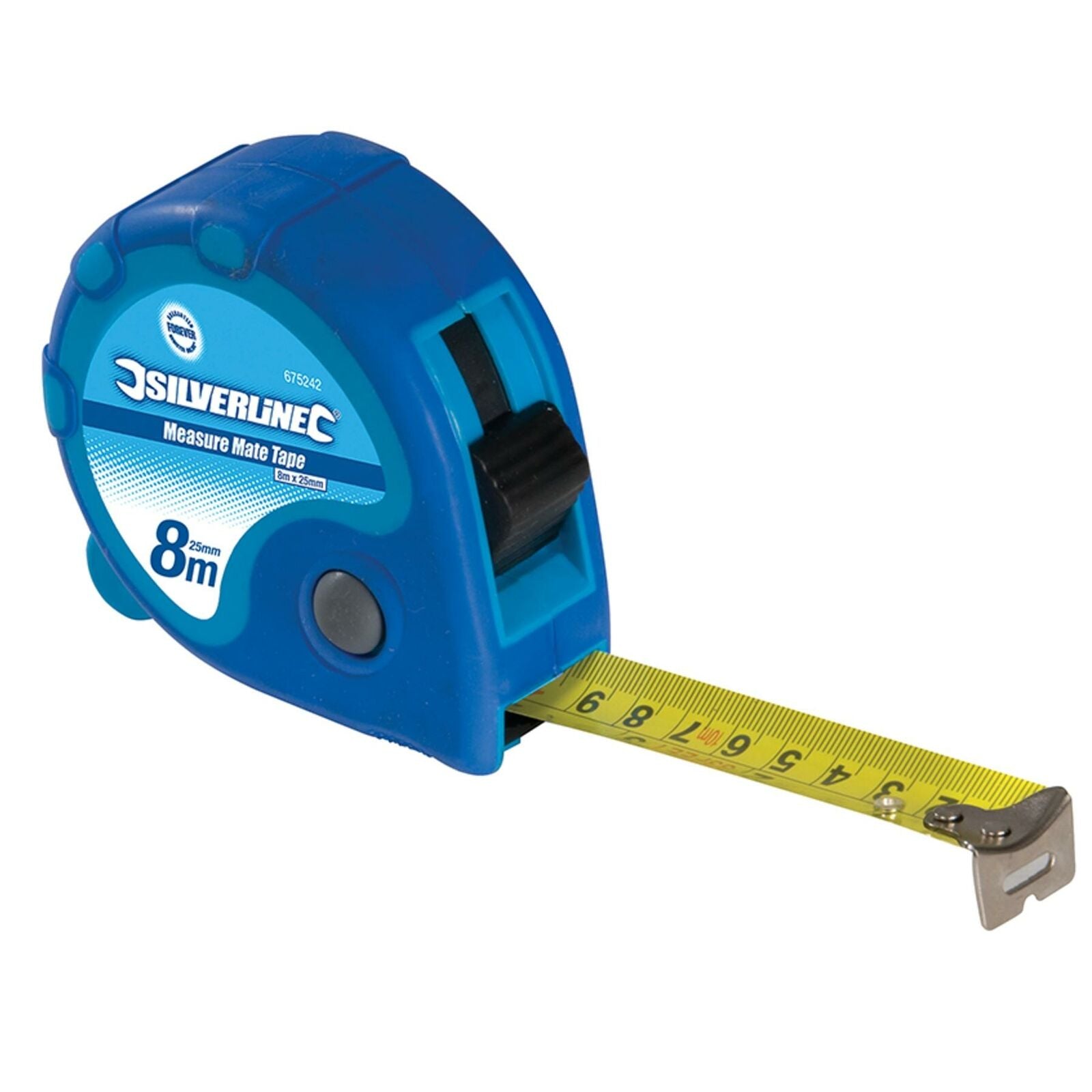 Silverline 4 Pack Of 8m Tape Measure Imperial Metric Scale Dual Lock 26ft