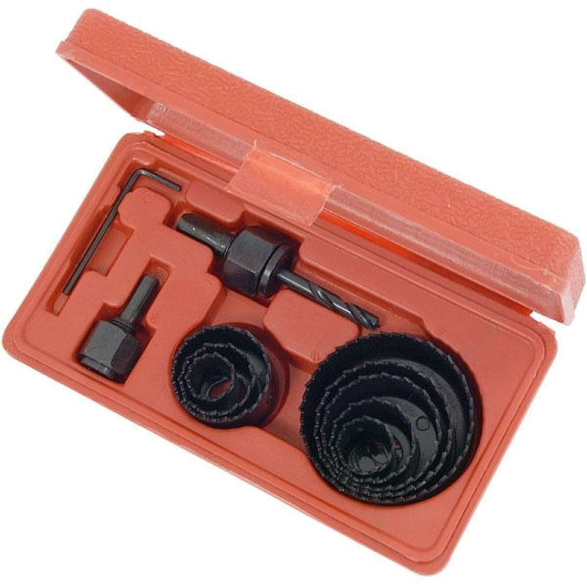 Neilsen 11pc Hole Saw Cutter Wood Metal Alloy Plastic Holesaw Set 19 - 64mm