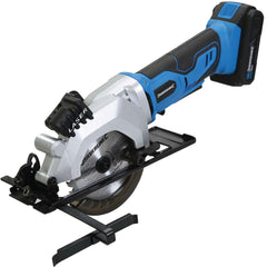 Silverline 18V 115mm Cordless Electric Mini Wood Circular Saw 2Ah Li-ion battery