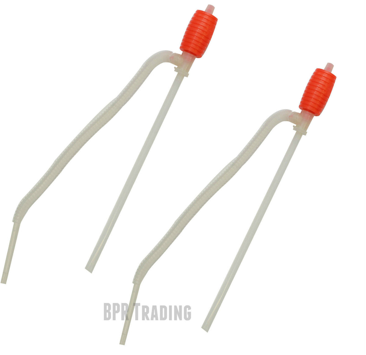 2 x Manual Hand Siphon Syphon Liquid Transfer Pump Fish Tank Pipe Oil Water Sink