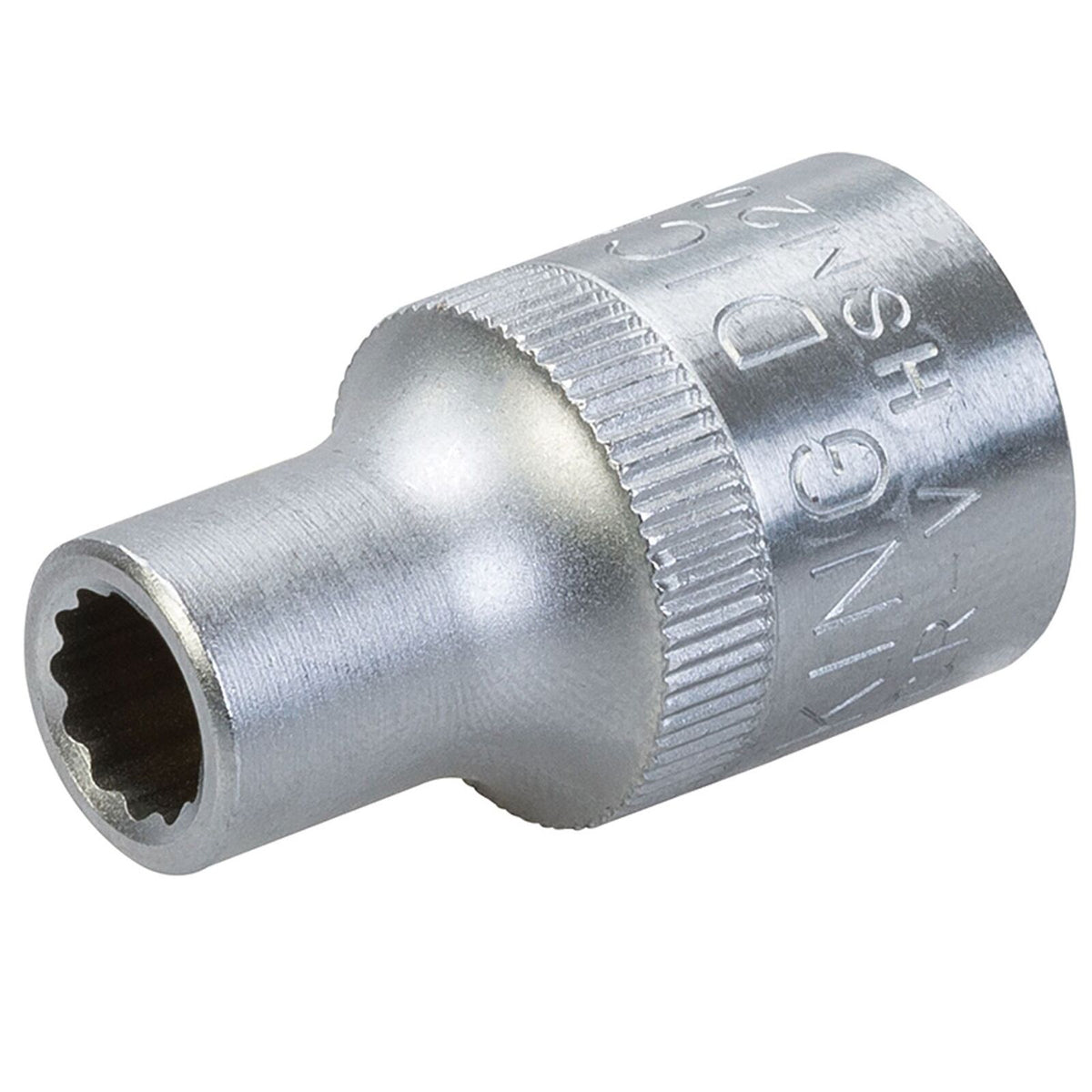 King Dick 8mm 12 PT Single Metric Polished Standard 1/2" Drive Socket