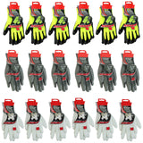 6 PAIRS OF LATEX COATED SAFETY WORK GLOVES THERMAL PU GRIP BUILDERS MECHANIC