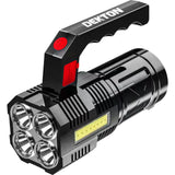 Dekton Portable Rechargeable Multifunction Spot Light Lamp Torch 4 Beam 100M