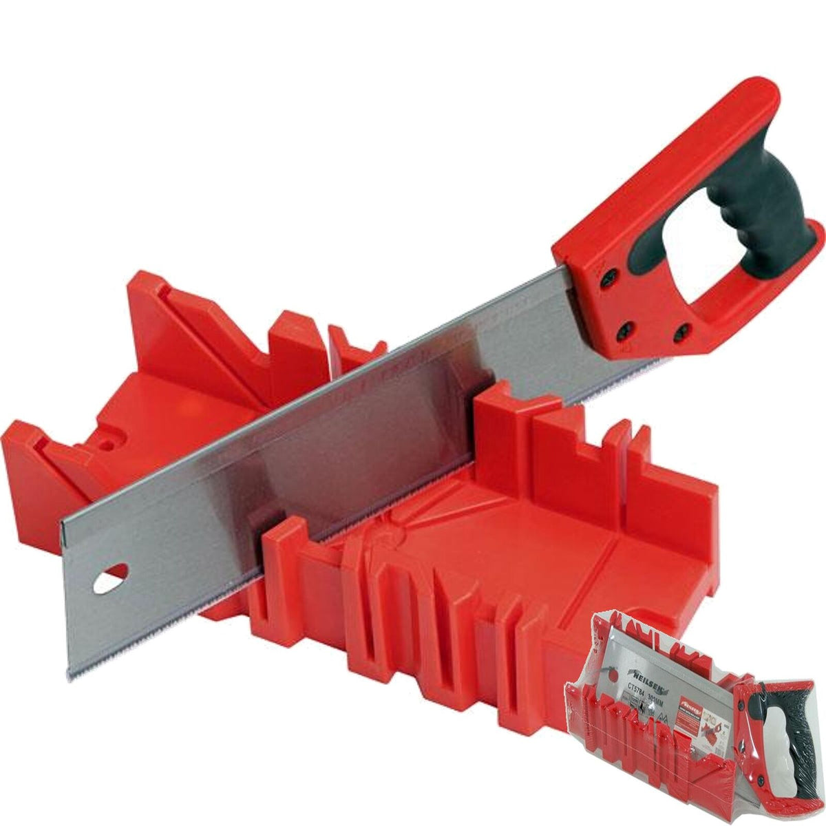 Neilsen 300mm x 90mm Mitre Cutting Block Box Tenon Saw For Wood