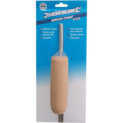 Silverline Adhesive Tile Tiling Notched Spreading Trowel Wooden Handle 6mm Teeth