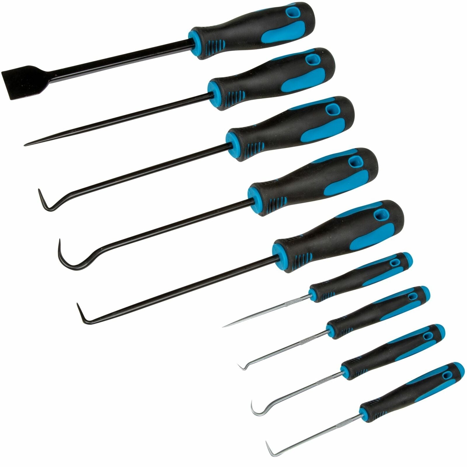 BlueSpot 9pc Scraper Pick And Hook Set O Ring Gaskets Hose Seals Remover Tool