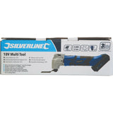 Silverline 18V Cordless Electric Oscillating Multi Power Tool 2Ah Li-ion battery