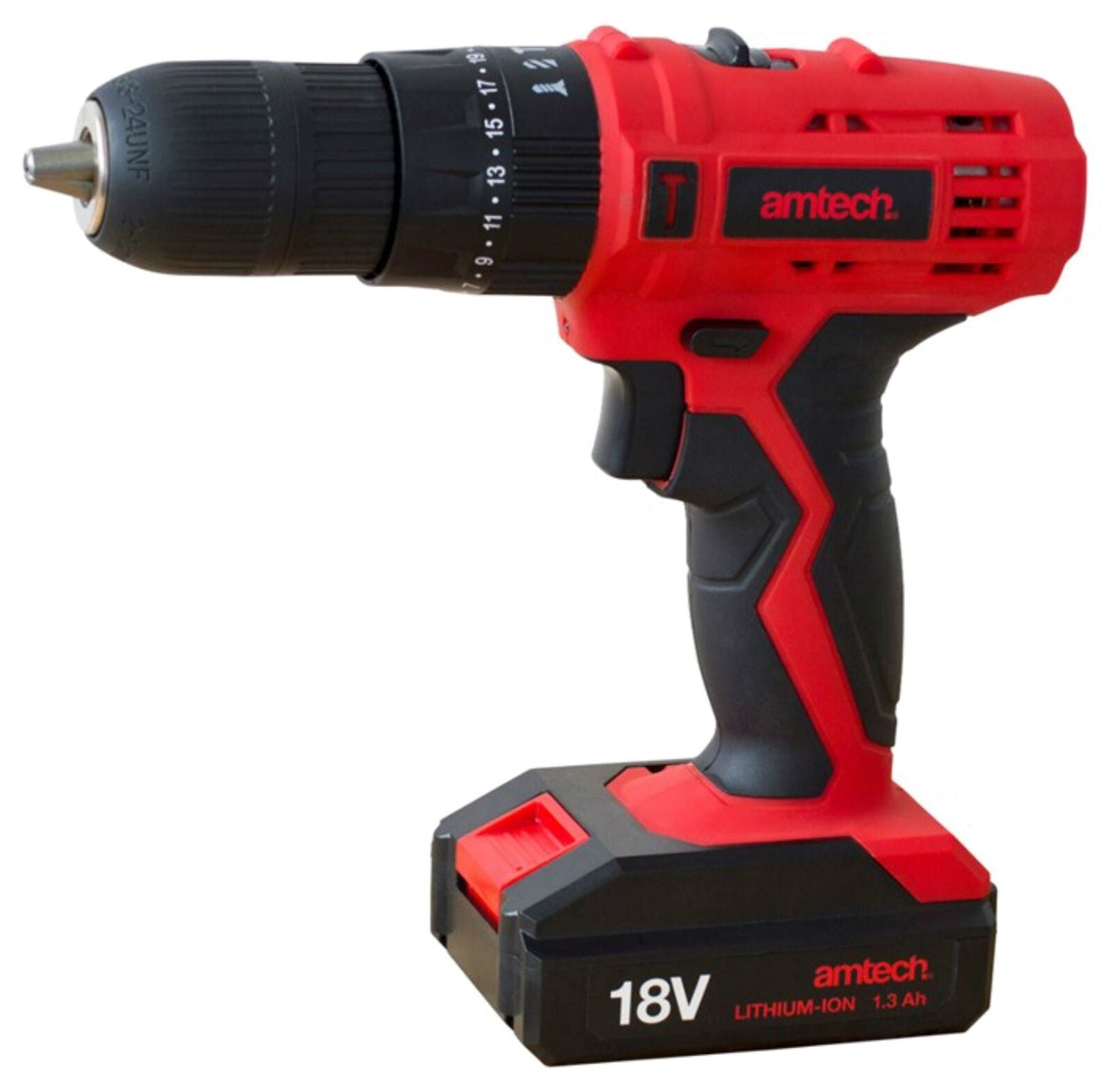 Amtech 18v Cordless Drill Electric Screwdriver Hammer Combi Drill Li-ion Battery